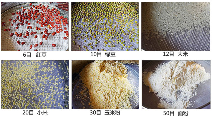 不鏽鋼分樣篩適用物料篩分圖