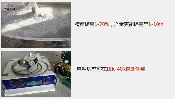 精度提高1—70%，產量更能提高至1-10倍  電源功率可在18K-40K自動調整