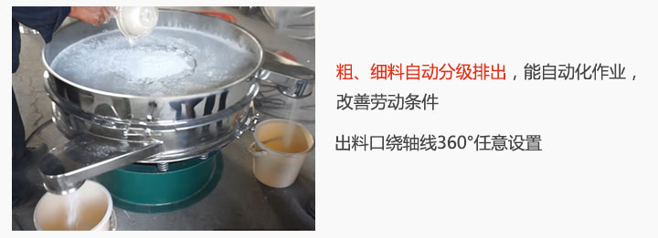 麵粉午夜人妻在线免费观看粉機特點：粗、細料自動分級排出，能實現自動化作業，改善勞動條件 出料口繞軸線360°任意設置。