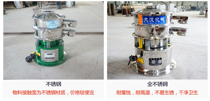 小型圓形篩做工采用：內外拋光的製作方法，能夠保證產品的幹淨。