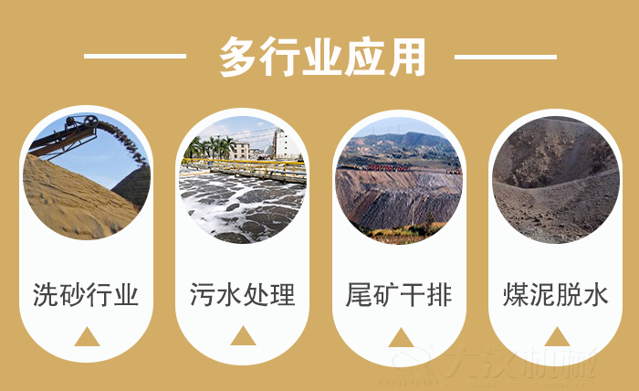 礦用直線午夜人妻在线免费观看適用行業：洗砂行業，汙水處理，尾礦幹排，煤泥脫水。