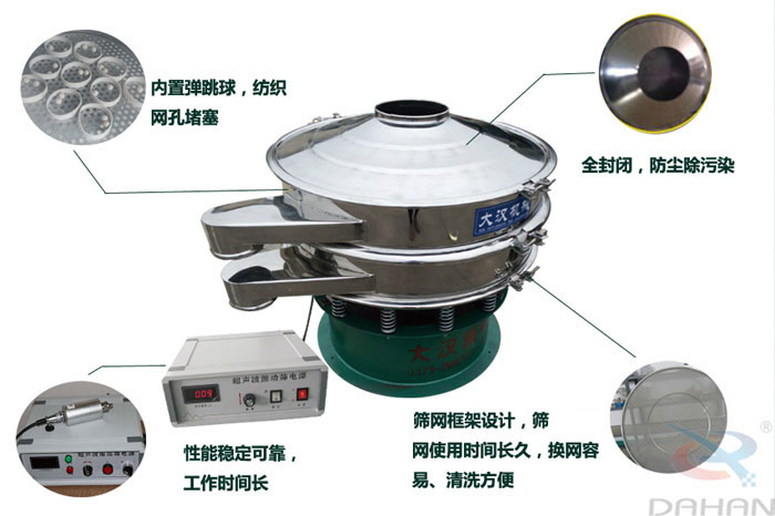 超聲波午夜人妻在线免费观看特點：內置彈跳球網孔堵塞，全封閉，防塵除汙染，性能穩定可靠工作時間長，篩網架設計，篩網使用時間長久，換網容易，清洗方便。